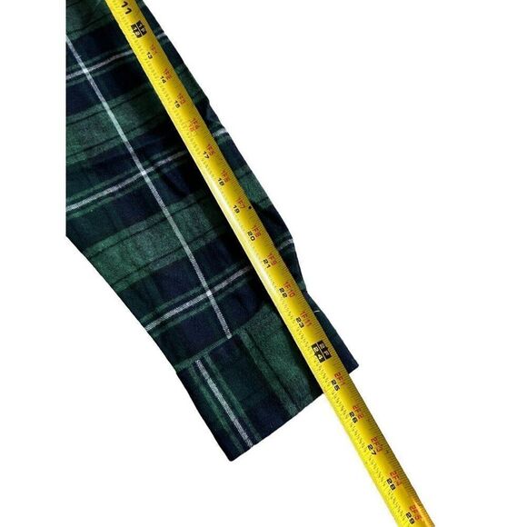 Zara Men Shirt S Green Cotton Plaid Flannel Long Sleeve Button Down 5679/400 NWT - Picture 13 of 13